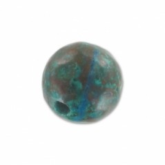 Chryzokol korálky poloprevŕtané 6mm x 2ks