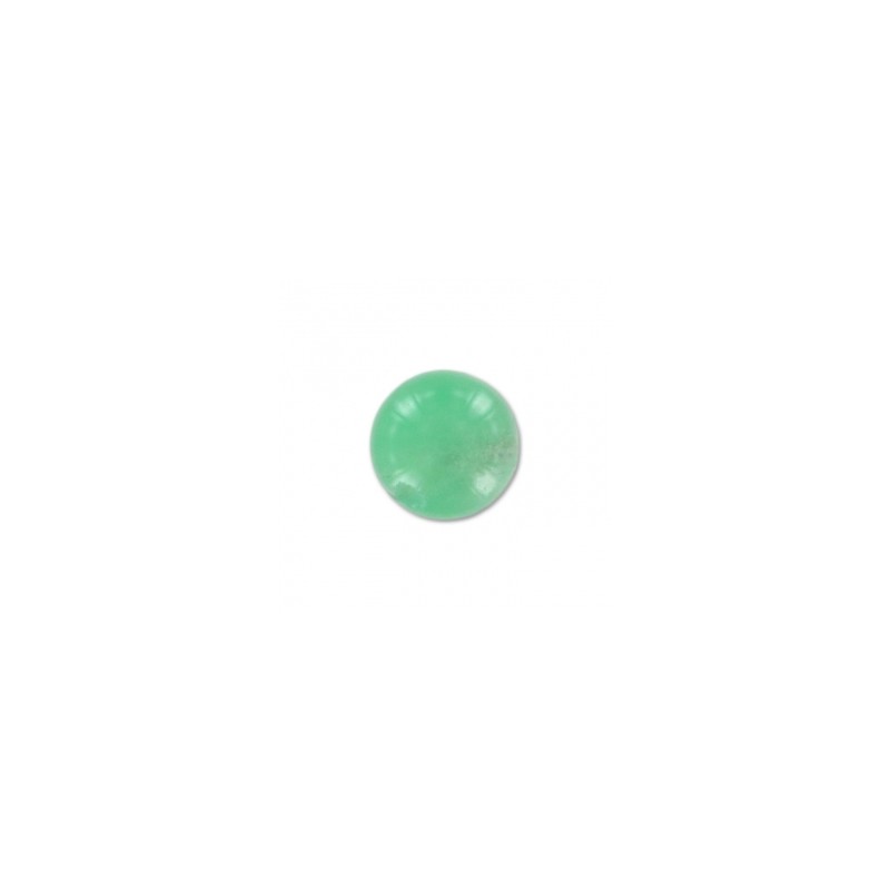 Chryzopras korálky poloprevŕtané 6mm x 2ks