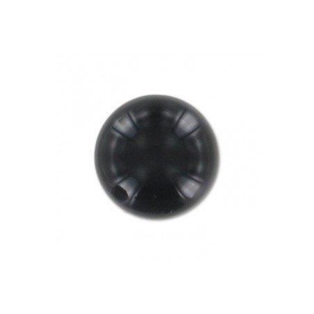 Ónyx čierny korálky poloprevŕtané 8mm x 2ks