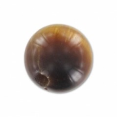 Tigrie oko korálky poloprevŕtané 8mm x 2ks