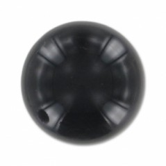 Ónyx čierny korálky poloprevŕtané 10mm x 2ks