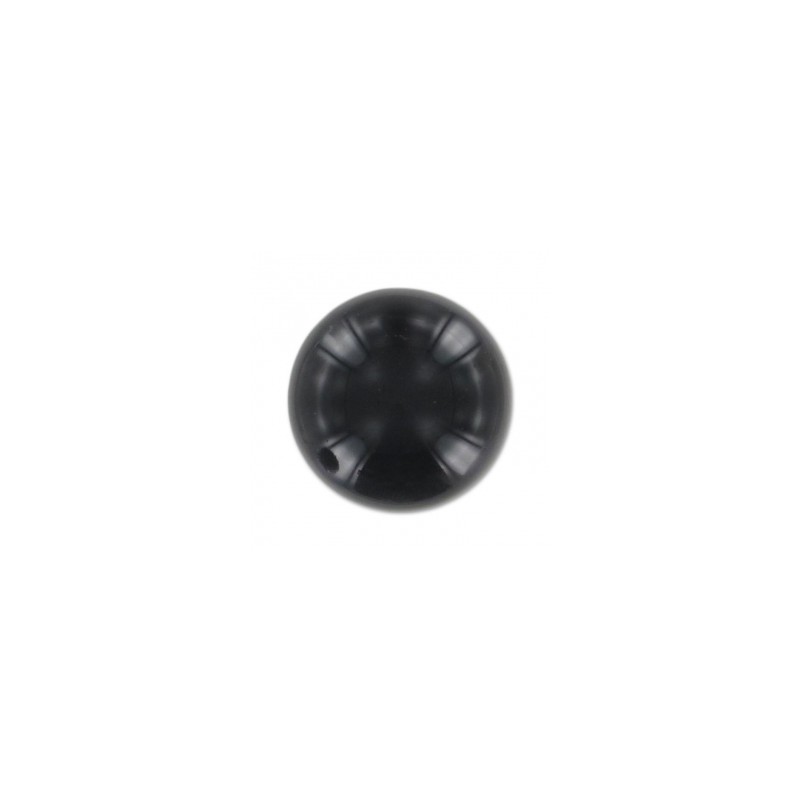 Ónyx čierny korálky poloprevŕtané 10mm x 2ks Ónyx čierny korálky poloprevŕtané 10mm x 2ks