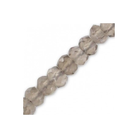 Záhneda ploché fazetované korálky 3.5mm x 35cm