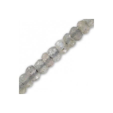 Labradorit ploché fazetované korálky 3.5mm x 35cm
