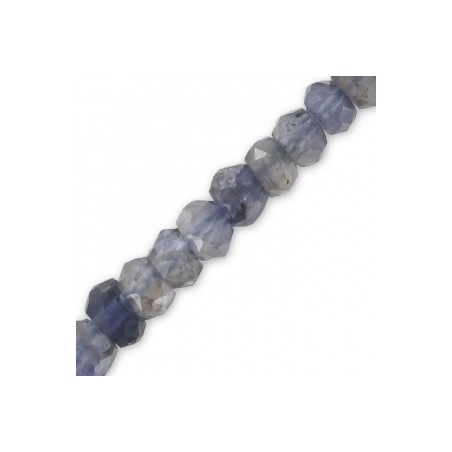 Iolit ploché fazetované korálky 3.5mm x 35cm