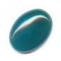 Achát zelený ovál kabošon 18x13mm x 1ks