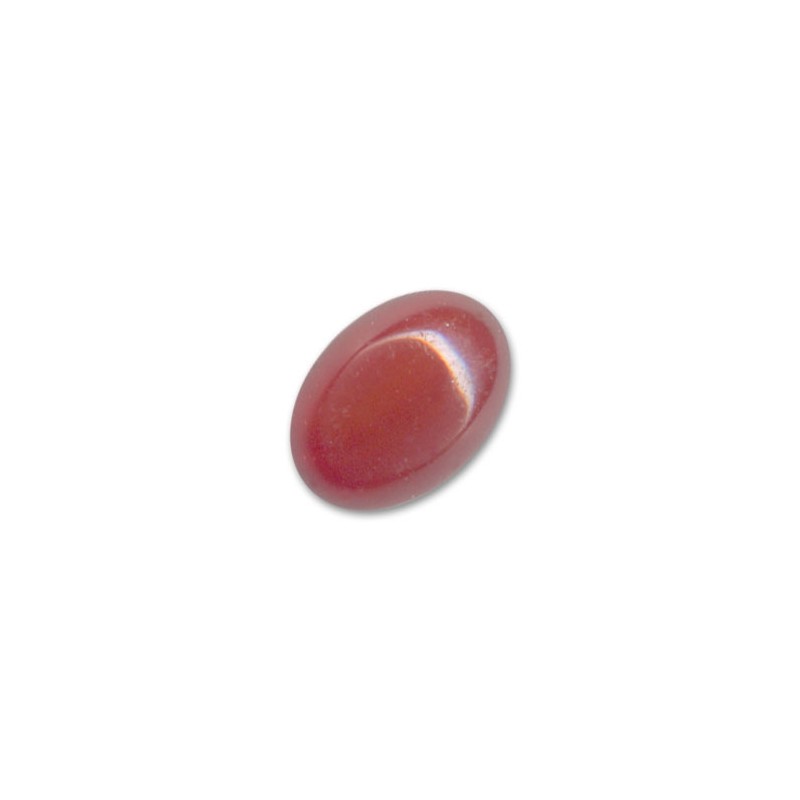 Achát červený ovál kabošon 18x13mm x 1ks