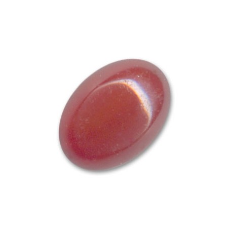 Achát červený ovál kabošon 18x13mm x 1ks