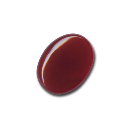 Achát červený ovál kabošon 40x30mm x 1ks
