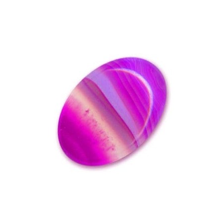 Achát fialový ovál kabošon 25x18mm x 1ks