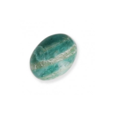 Amazonit ovál kabošon 8x6mm x 1ks