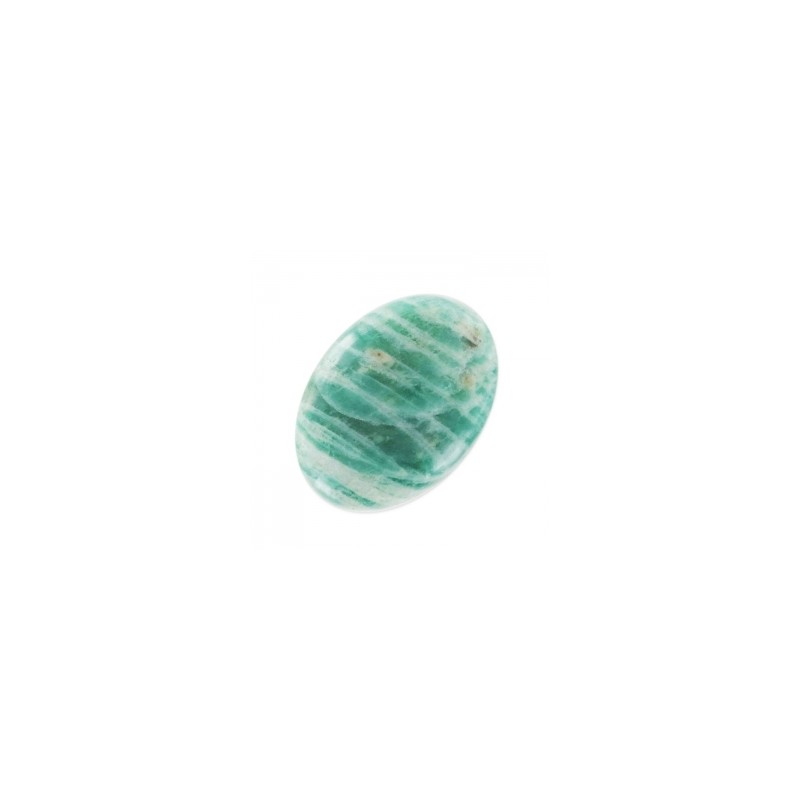 Amazonit pruhovaný ovál kabošon 18x13mm x 1ks