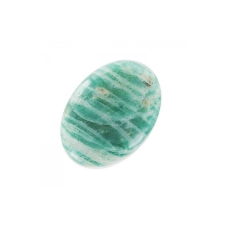 Amazonit pruhovaný ovál kabošon 18x13mm x 1ks