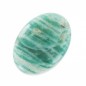 Amazonit pruhovaný ovál kabošon 18x13mm x 1ks