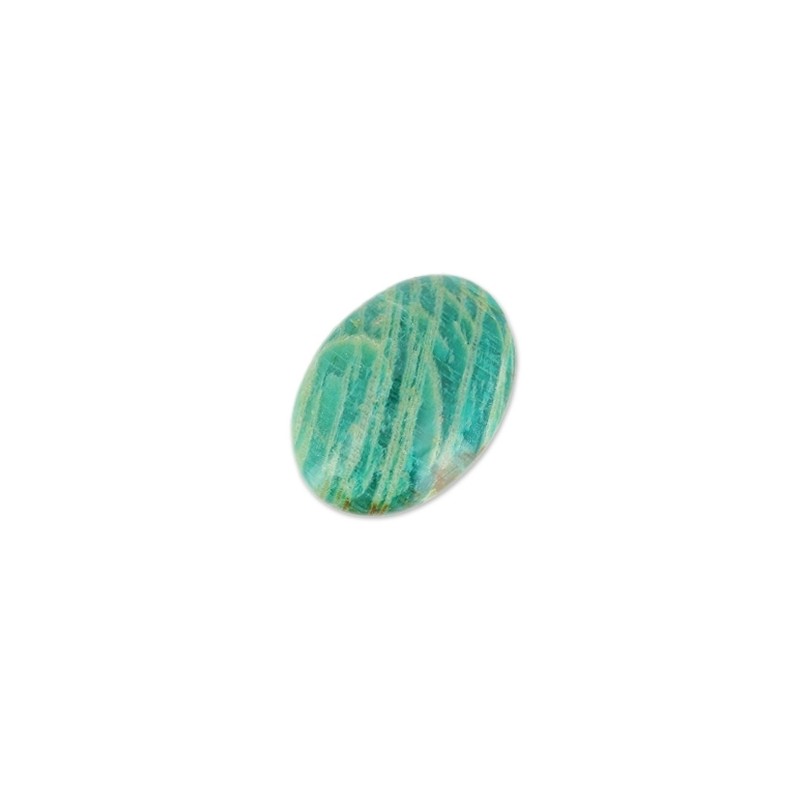 Amazonit pruhovaný ovál kabošon 25x18mm x 1ks Amazonit pruhovaný ovál kabošon 25x18mm x 1ks