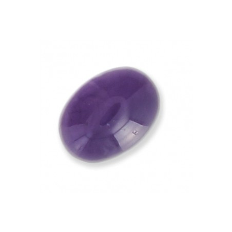 Ametyst oválny kabošon 8x6mm x 1ks