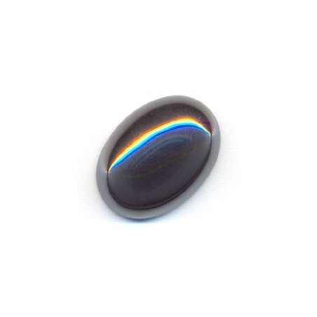 Hematit oválny kabošon 25x18mm x 1ks