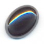Hematit oválny kabošon 25x18mm x 1ks
