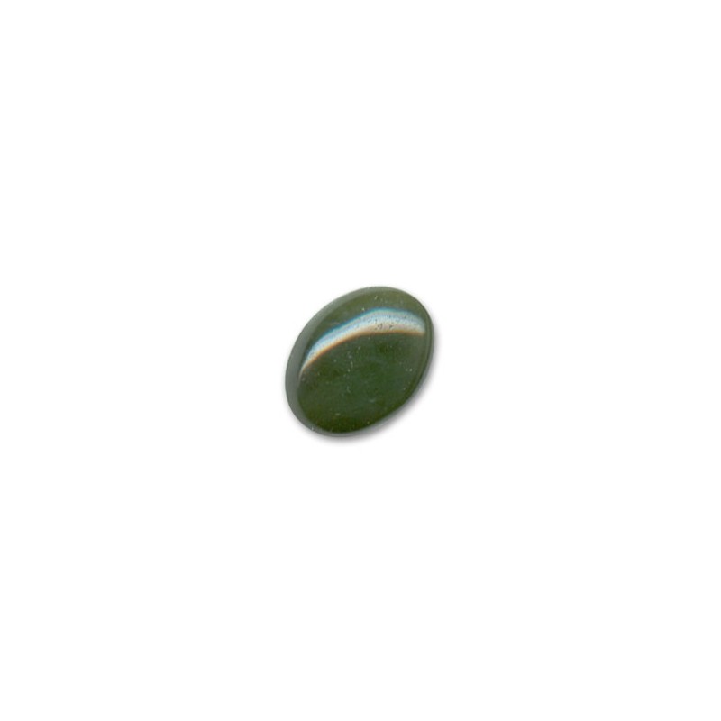Jadeit zelený oválny kabošon 18x13mm x 1ks