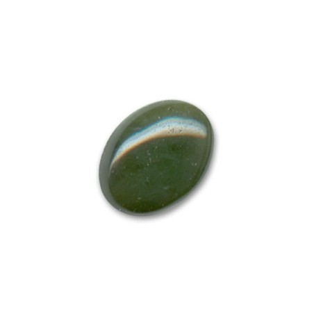 Jadeit zelený oválny kabošon 18x13mm x 1ks