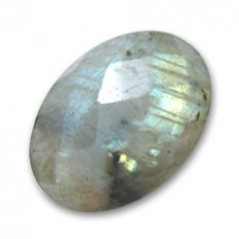 Labradorit fazetovaný oválny kabošon 18x13mm x 1ks