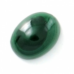 Malachit oválny kabošon 8x6mm x 1ks