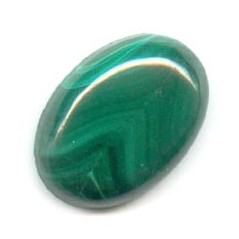 Malachit oválny kabošon 18x13mm x 1ks