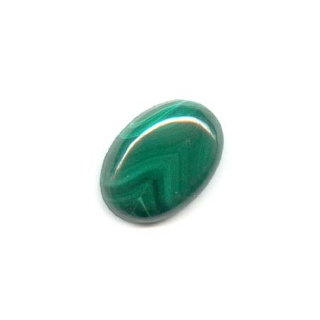 Malachit oválny kabošon 18x13mm x 1ks