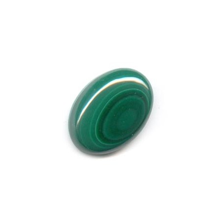 Malachit oválny kabošon 25x18mm x 1ks