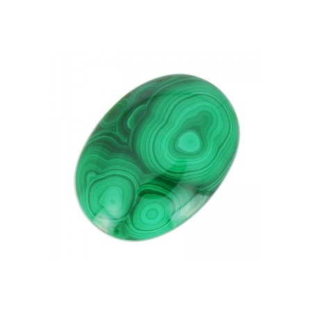 Malachit oválny kabošon 30x22mm x 1ks