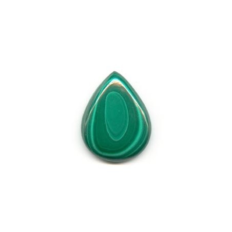 Malachit slza kabošon 29x23mm x 1ks