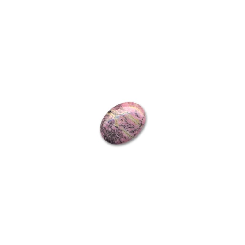 Rodonit oválny kabošon 18x13mm x 1ks