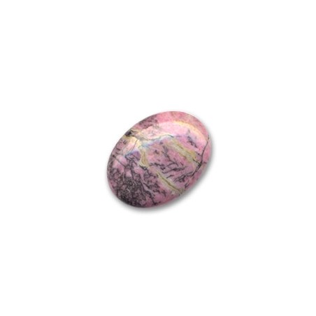 Rodonit oválny kabošon 40x30mm x 1ks