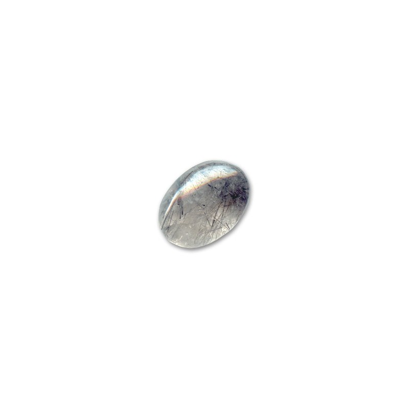 Rutil čierny kabošon 18x13mm x 1ks