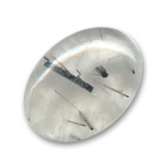 Rutil čierny kabošon 18x13mm x 1ks
