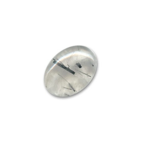 Rutil čierny oválny kabošon 40x30mm x 1ks