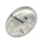 Rutil čierny oválny kabošon 40x30mm x 1ks