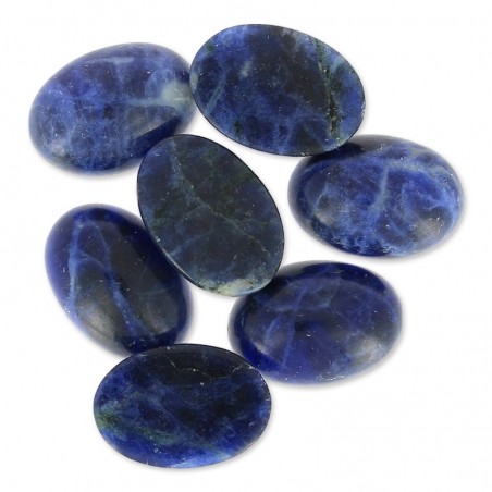Sodalit oválny kabošon 25x18mm x 1ks