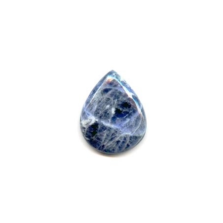 Sodalit slza kabošon 29x23mm x 1ks
