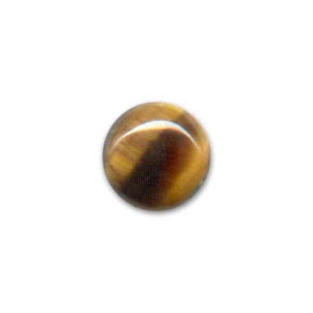 Tigrie oko okrúhly kabošon 10mm x 1ks