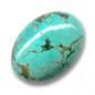 Tyrkys tibetský oválny kabošon 18x13mm x 1ks
