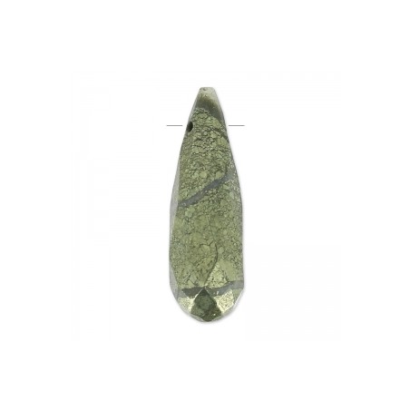 Pyrit fazetovaná slza 23x7mm x 1ks