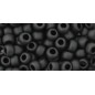 TOHO Round Beads 6/0 Opaque-Frosted Jet - 10g