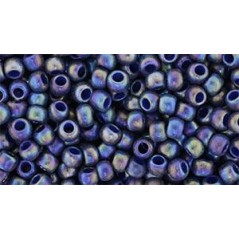 TOHO Round Beads 8/0 Semi Glazed Rainbow - Navy Blue - 10g