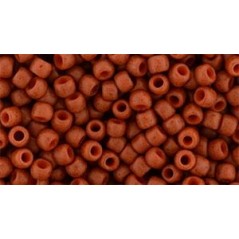 TOHO Round Beads 8/0 Semi Glazed - Orange  - 10g