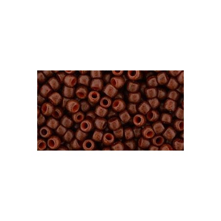 TOHO Round Beads 8/0 Semi Glazed - Burnt Orange - 10g