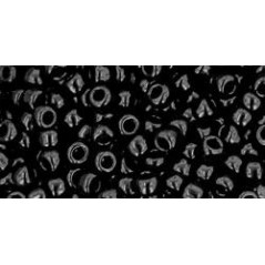 TOHO Round Beads 8/0 Opaque Jet - 10g