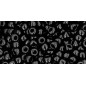 TOHO Round Beads 8/0 Opaque Jet - 10g
