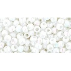 TOHO Round Beads 8/0 Opaque-Rainbow White - 10g