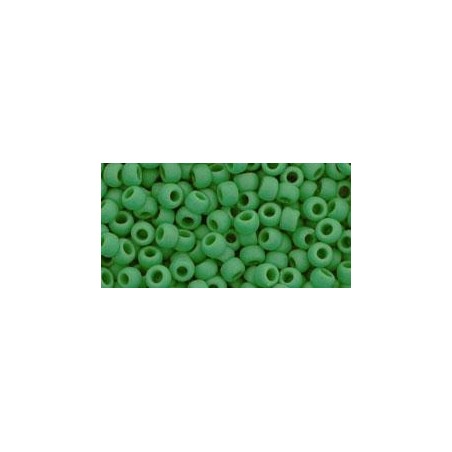 TOHO Round Beads 8/0 Opaque Frosted Shamrock - 10g